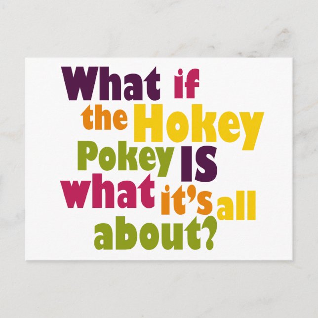 Hokey Pokey Postcard (Front)
