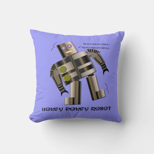 Hokey Pokey Robot Cushion (Front)