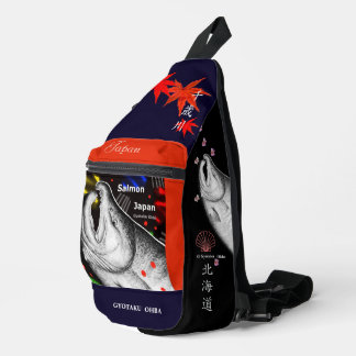 Hokkaido Salmon Chitose River We thank and pray fo Sling Bag