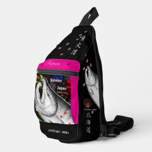 Hokkaido Salmon Eruption Bay We thank and pray for Sling Bag