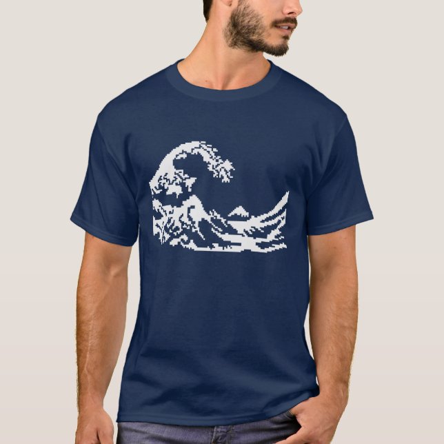 Hokusai 8bits T-Shirt (Front)