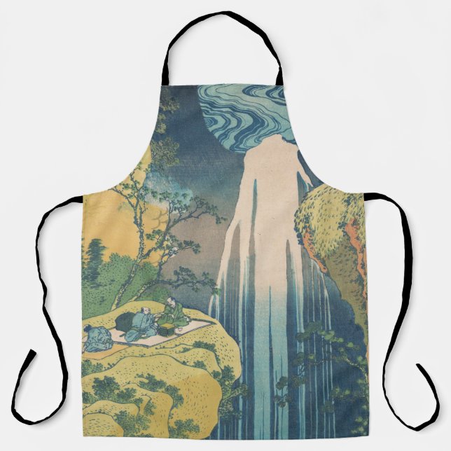 Hokusai Amida Falls Japan Waterfall  Apron (Front)