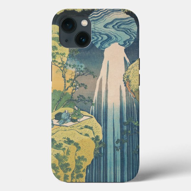 Hokusai Amida Falls Japan Waterfall  Case-Mate iPhone Case (Back)