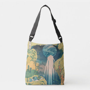 Hokusai Amida Falls Japan Waterfall Crossbody Bag