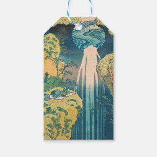Hokusai Amida Falls Japan Waterfall Gift Tags
