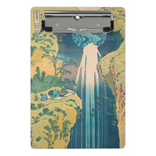 Hokusai Amida Falls Japan Waterfall  Mini Clipboard