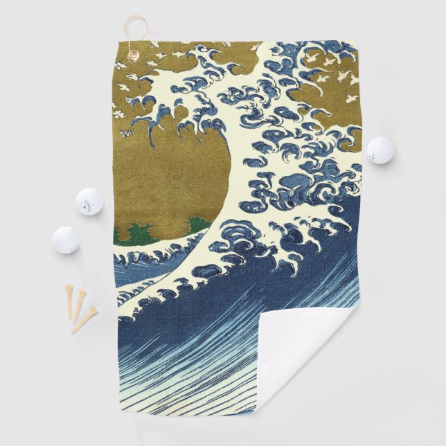 Hokusai Big Wave Japan Japanese Art Golf Towel (InSitu)