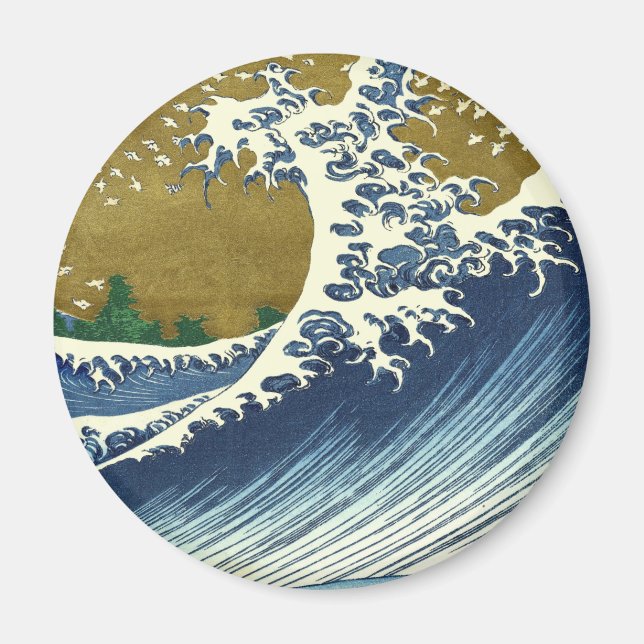 Hokusai Big Wave Japan Japanese Art Magnet (Front)