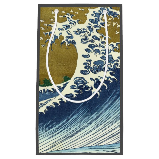 Hokusai Big Wave Japan Japanese Art Small Gift Bag (Front)