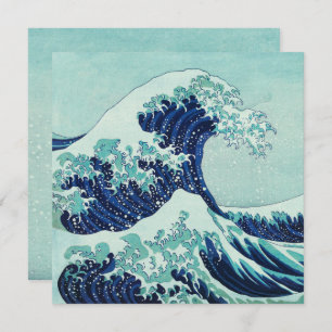 Hokusai Blue Waves Card