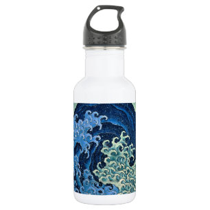 Hokusai Feminine Wave Vintage Ocean 532 Ml Water Bottle