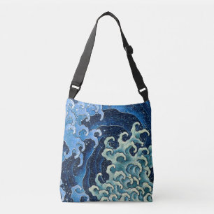 Hokusai Feminine Wave Vintage Ocean Crossbody Bag