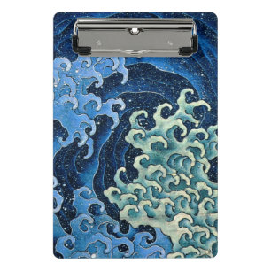 Hokusai Feminine Wave Vintage Ocean  Mini Clipboard