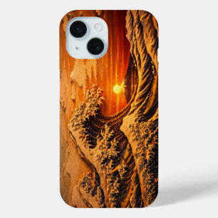 Hokusai "Golden Wave" Sunset Phone Case Japanese