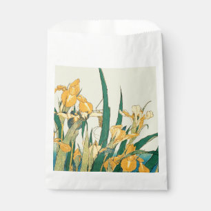 Hokusai grasshopper and iris Japan Favour Bag
