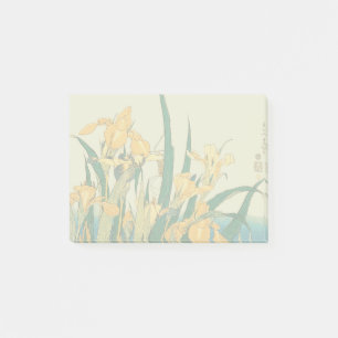 Hokusai grasshopper and iris Japan Post-it Notes