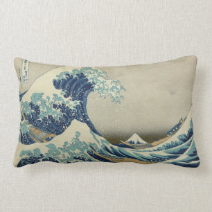 Hokusai: Great Wave Off Kanagawa Lumbar Cushion