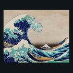 Hokusai Great Wave off Kanagawa. Vintage japan art Poster<br><div class="desc">Katsushika Hokusai "The Great Wave off Kanagawa" poster. Vintage japan illustration.</div>