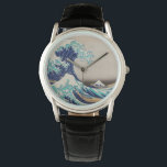 Hokusai Great Wave off Kanagawa. Vintage japan art Watch<br><div class="desc">Katsushika Hokusai "The Great Wave off Kanagawa" watch. Vintage japan illustration.</div>