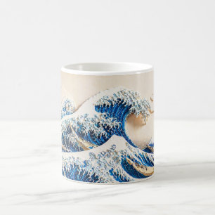 Hokusai "Great Wave" Paper Craft Style Mug 11oz