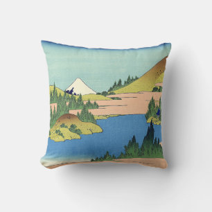 Hokusai Hakone Lake in Sagami Province  Cushion