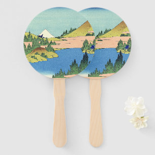 Hokusai Hakone Lake in Sagami Province Hand Fan