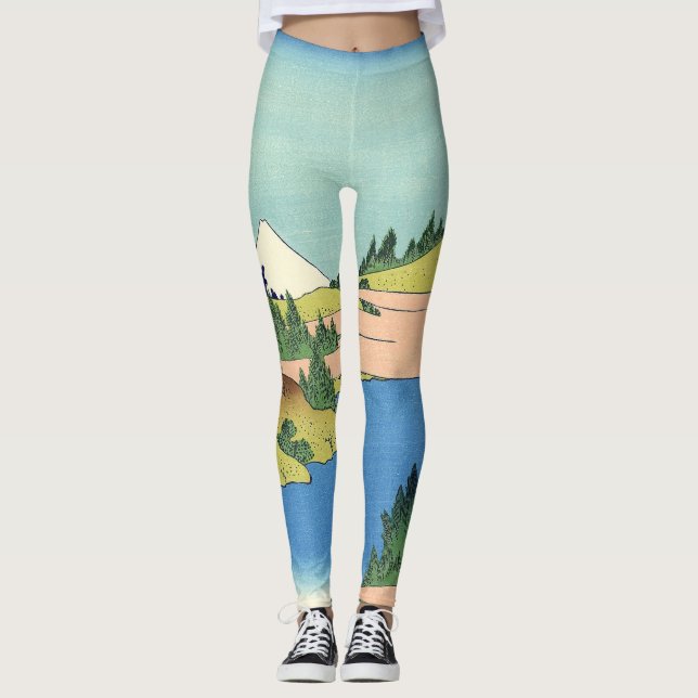 Hokusai Hakone Lake in Sagami Province    Leggings (Front)