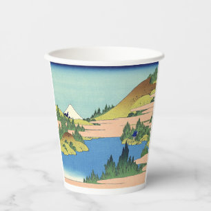 Hokusai Hakone Lake in Sagami Province Paper Cups