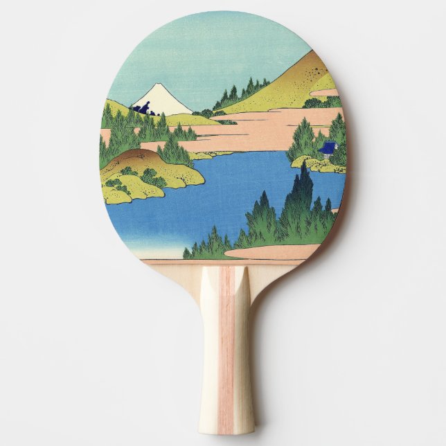 Hokusai Hakone Lake in Sagami Province  Ping Pong Paddle (Front)