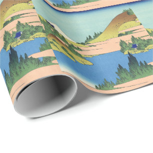 Hokusai Hakone Lake in Sagami Province   Wrapping Paper