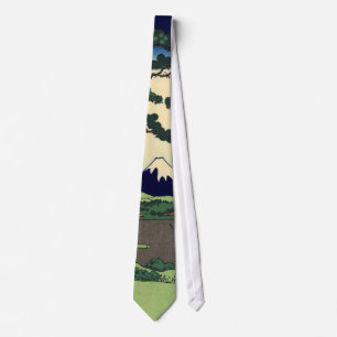 Hokusai Hodogaya on the Tokaido Mount Fuji Kyoto Tie