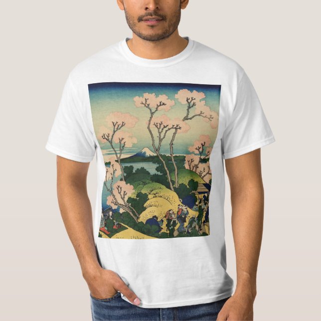 Hokusai Katsushika - Goten-Yama-Hill, Shinagawa T-Shirt (Front)