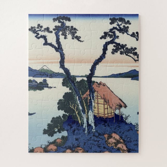Hokusai Katsushika - Lake Suwa Jigsaw Puzzle (Vertical)