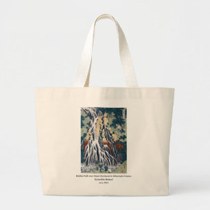 Hokusai Kirifuri Falls, Mount Kurokami, Shimotsuke Large Tote Bag