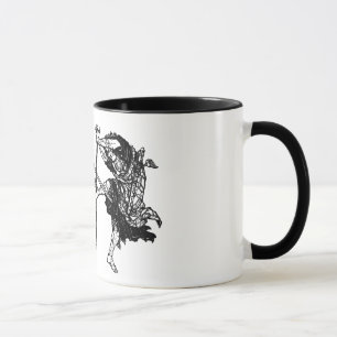 Hokusai manga samurai 1 mug