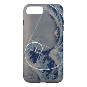 Hokusai Meets Fibonacci, Golden Ratio iPhone 8 Plus/7 Plus Case