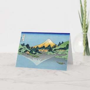 Hokusai - Mount Fuji Reflects in Lake Kawaguchi Card