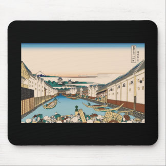 Hokusai Nihonbashi bridge in Edo Mouse Pad