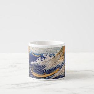 Hokusai Ocean Waves Sea Boats Espresso Cup