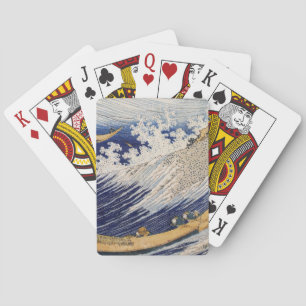 Hokusai Ocean Waves Sea Boats Playing Cards