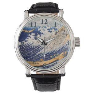 Hokusai Ocean Waves Sea Boats Watch