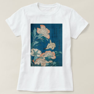 Hokusai Peonies and Canary Vintage GalleryHD T-Shirt