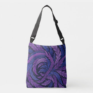 Hokusai Phoenix Art Feather Design Crossbody Bag