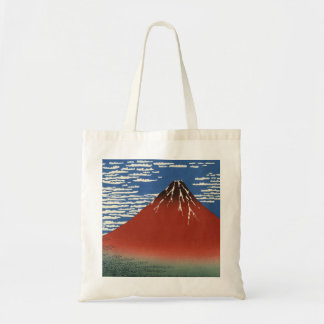 Hokusai South Wind Clear Sky Red Fuji Tote Bag