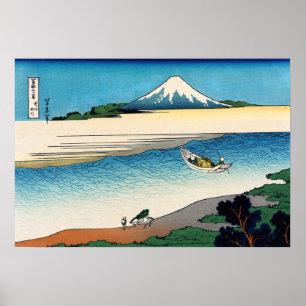 Hokusai - Tama river in the Musashi province Poster