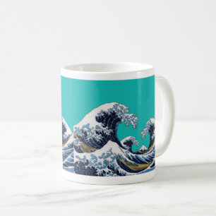 Hokusai , “ The 3 Great Wave off Kanagawa ” Coffee Mug