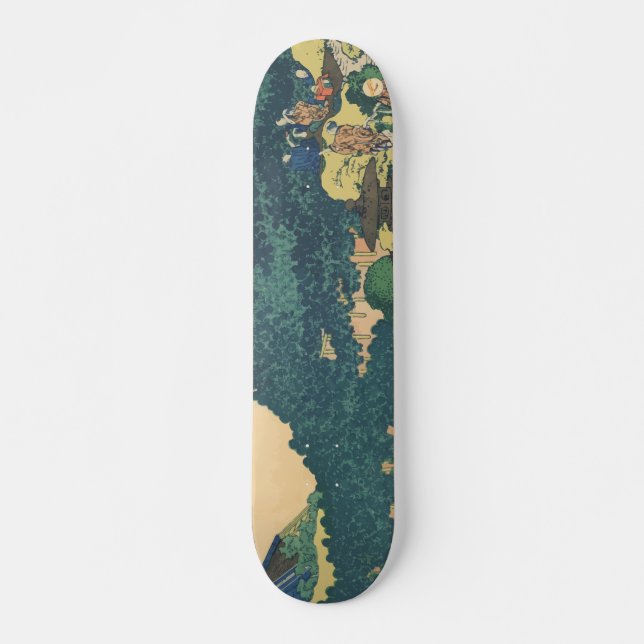 Hokusai: The Circular Pine Trees of Aoyama Skateboard (Front)