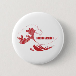 Hokusai - The Great Wave 6 Cm Round Badge