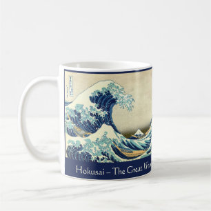 Hokusai – The Great Wave – Custom Text Coffee Mug