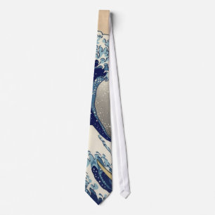 Hokusai: The great wave of Kanagawa Tie